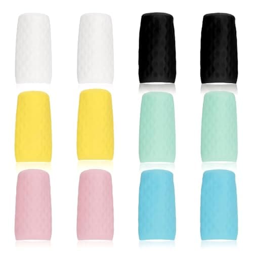 Wellrun 12PCS Silicone Bottle Covers for Travel,Elastic Leak Proof Sleeves for Shampoo, Cosmetics, Sunscreen, Reusable Spill Proof Travel Accessories for Toiletry Containers,Multicolor