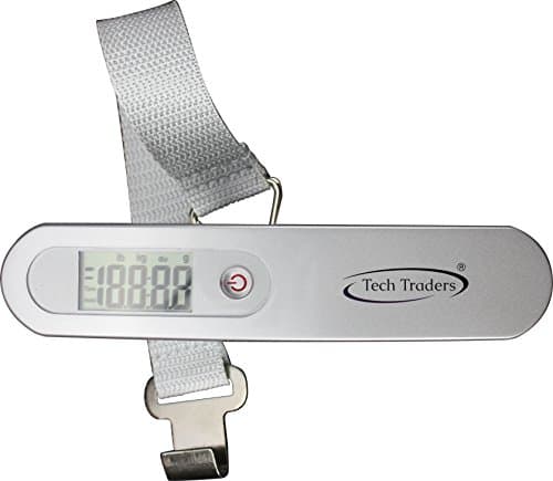 Tech Traders Portable Luggage Digital Travel Scale Weights 110 Pound/ 50 Kilogram With Backlit With Tare Function