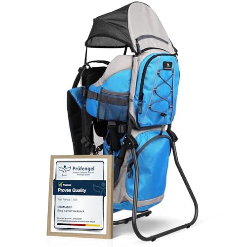 DROMADER Baby Carrier Backpack | Toddler Hiking Carrier with Sun Canopy