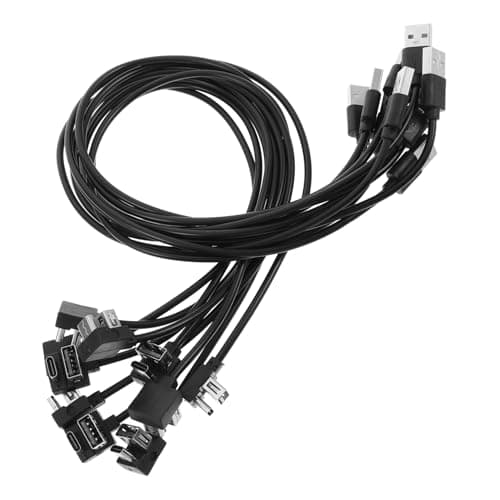 BESPORTBLE 10pcs USB Charging Extension Cables for Travel Suitcases with Combination Locks External Power Cable Adapter for Backpacks Crossbody Bags and Group Charging Convenience