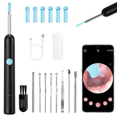 Ear Wax Removal Otoscope Kit 1080P HD Visual Wireless for iOS Android