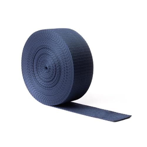 Realm Heavy Duty Polypropylene Webbing Strap Tape for Backpacks, Rucksack, Luggage/Cargo Strapping, Luggage, 1 Metre, 3 Metre (Navy, 25mm - 3 Metre)