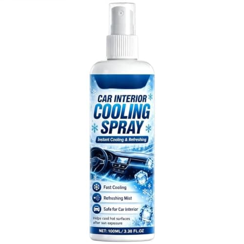 Cooling Mist Spray, Cooling Spray for Car, Instant Heat Relief, Air Refresh Cooling Spray for Quick Cooldown for Long Driving Commuting Travel Road Trip (C)