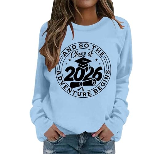 Sweatshirts Sister's Trip 2024 Sweatshirt Funny Saying Girls Trip Sweater Travel Shirts Girls Weekend Pullover Tops (Light Blue, XXL)