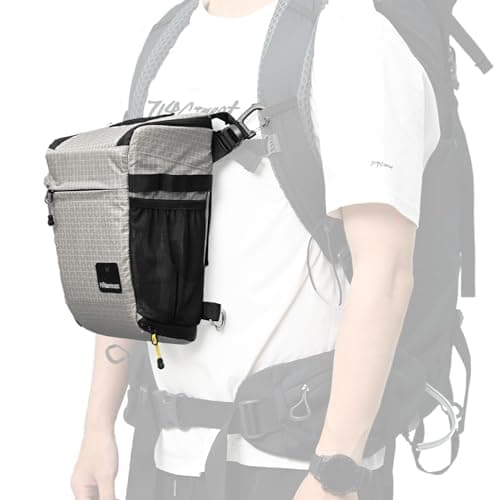 HIKEMAN Shoulder Bag Case for Camera - Waterproof Shockproof Camera Bag,Detachable Strap for Daily Use,Outdoor Activities,Travel,Mountain Climbing(Grey)