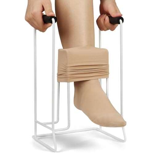 Vicloon Sock Aid to Put on Compression Socks, Compression Sock Aid Device Fits Calves Less Than 39cm, Easy Grip Help Putting on Socks Device Stable Sock Aids for Seniors, Pregnant, Limited Mobility