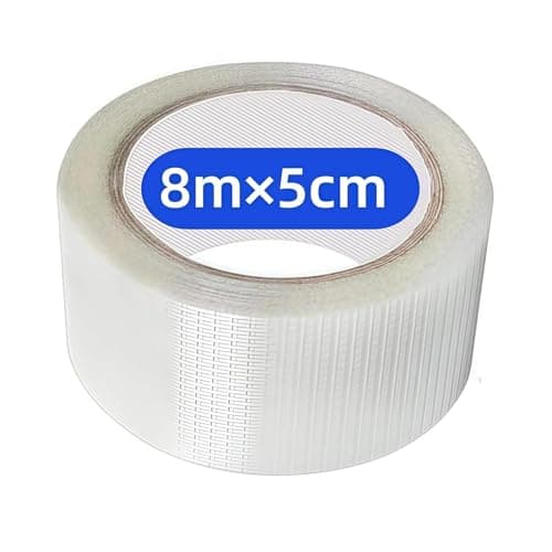 Loopunk Professional Tent Repair Kit - 8M Long x 5CM Wide Waterproof Transparent Tape & Invisible Rip Stop Patch for Tents, Awning, Gazebo and Outdoor Gear Fabric Repair