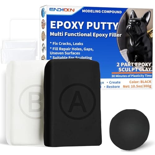 Epoxy Putty 10.5oz/300g Black Putty Stick Fix Leaks, Cracks and Fill Holes