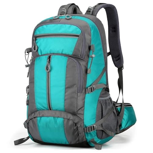 NTUOCAW 50L Hiking Backpack for Men Women,Large Lightweight Waterproof Camping Rucksack,Green Travel Backpack for Trekking,Outdoor Sports,Cycling,Climbing,Mountaineering