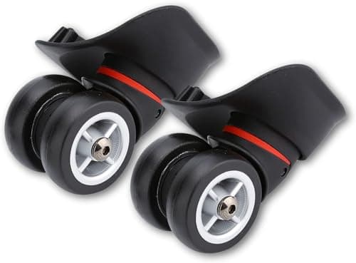 2Pcs Suitcase Replacement Wheels, Universal Heavy Duty Durable Spare Spinner Wheel Repair Accessory for Repairing Damaged Suitcase Compartment wheels