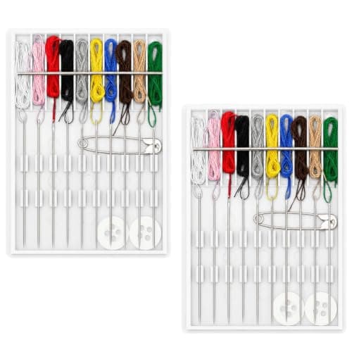 Pre-Threaded Needle Kit 20 Pcs Assorted Colour Travel Sewing Kit