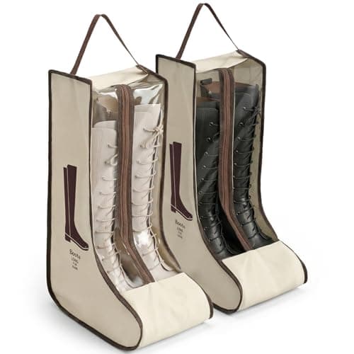 XLIUAX Large Portable Boots Storage Bag, Dust-Proof Boots Protector