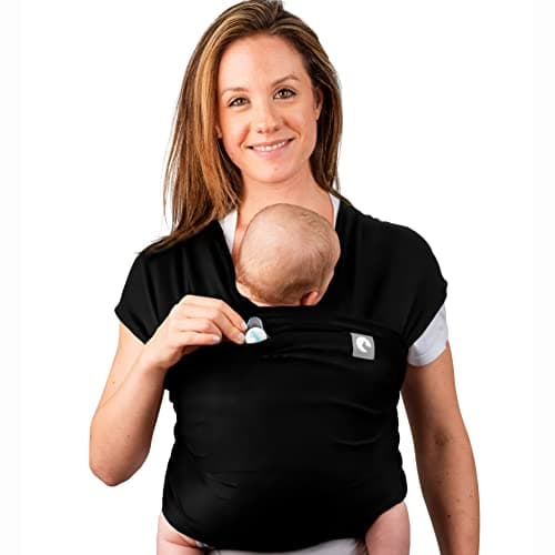 Trekki Pocket Wrap™ Baby Sling Carrier, Newborn to Toddler, Black