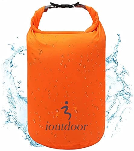 ioutdoor Boat Dry Bags 2L/5L/10L/20L/40L/70L Waterproof Dry Sack(Orange 5L)