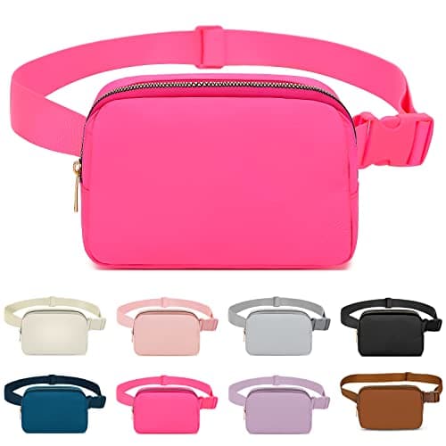 Invool Bum Bag for Women Men, Fanny Pack with Adjustable Straps Crossbody Fashion Waist Pack, Running Belt Bag for Travel Workout Cycling Hiking
