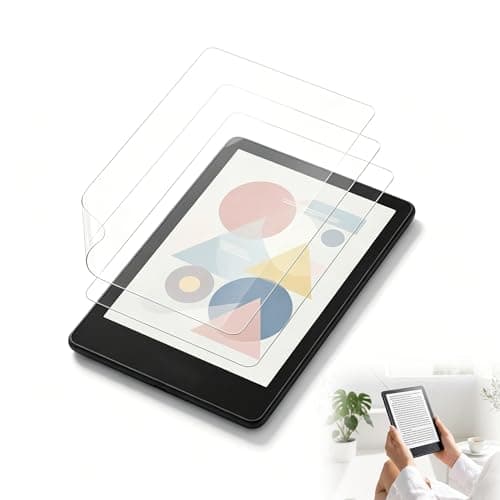 dravix 3 Pack Screen Protector Compatible with 7" Kindle Paperwhite 12th Generation 2024 and Kindle Paperwhite Signature Edition 2024, Anti Glare Matte PET Protective Film for Kpw6, Case Friendly