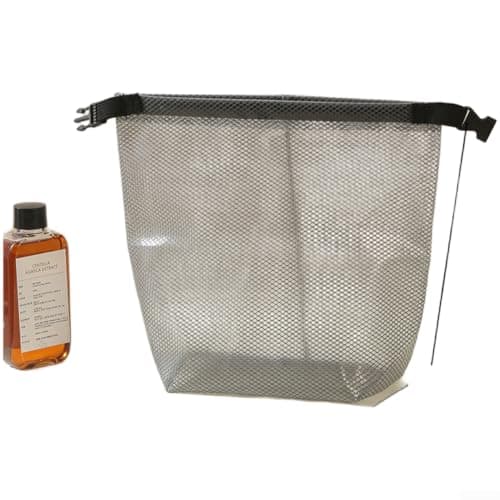 Waterproof EVA Toiletry Bag Drawstring Closure Travel Pouch(Black)