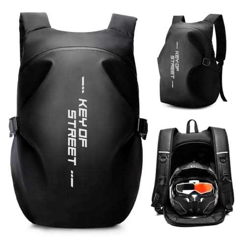 HYC00 Motorcycle Backpacks for Men Women Waterproof Helmet Backpack, Motorcycle Accessories, Laptop Bags, Travel Backpacks, Student School Bags