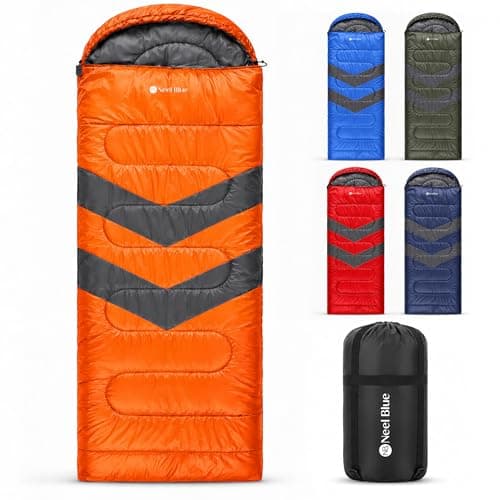 Trimming Shop 4 Season Waterproof Backpacking Sleeping Bag 6ft - Orange