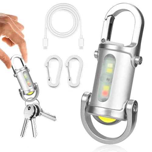 Super Bright 1200lm Mini Keyring Torch,Rechargeable LED Keychain Flashlight