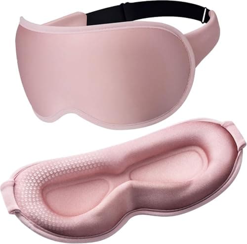 Facemoon Blackout Eye Mask for Sleeping, 3D Contoured Sleep Mask for Women