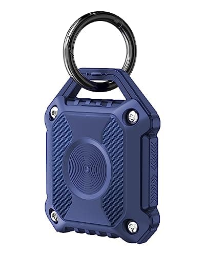 Compatible with Airtag Holder, IP68 Waterproof Air Tag Keyring, 360° Full Protection for Apple Airtag gps tracker devices Air Tag. Holder, TPU Airtags case for Keys, Bags, Luggage and Pet Collar