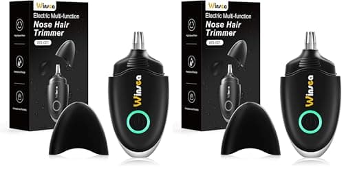 Winsea Nose and Ear Hair Trimmer for Men and Women - Travel Trimmer, High Precision Nose Shaver, USB Rechargeable, Waterproof, Safe and Silent Operation, Design (Pack of 2)