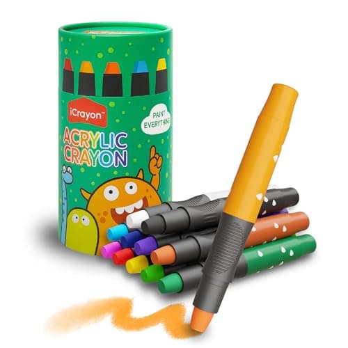 12 Colors Washable Twist Crayons for Toddlers, Hands Clean Silky Travel Crayons for Kids Ages 4-8 Indoor and Outdoor, Non-Toxic, Quick Drying, No Mess Coloring Gifts for Boys and Girls