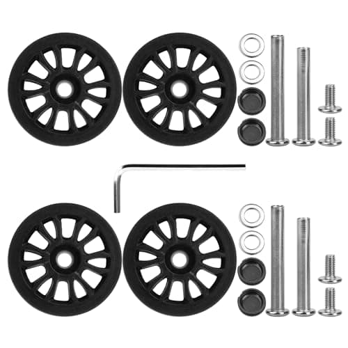 GUGULUZA 4 pcs 50mm Luggage Suitcase Replacement Wheels with Axle