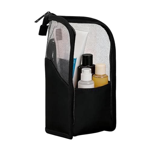 Large Capacity Standing Makeup Waterproof Toilet Set, black, Siehe