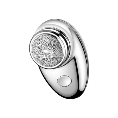 Portable Electric Men Shaver, Wet Dry Trimmer Shaving Machine, Small Face Shaver, Rechargeable Travel Beard Trimmer Detachable Washable Head Portable Pocket Size