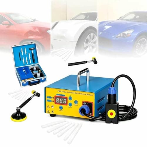 Induction Heater Machine for Car Dent Removing, PDR Car Dent Repair Tools, Remove Dents Body Damage Fix Tool Car Dent Repair, 1380W Suitcase Tool Magnetic Induction Auto Body Removal Machine