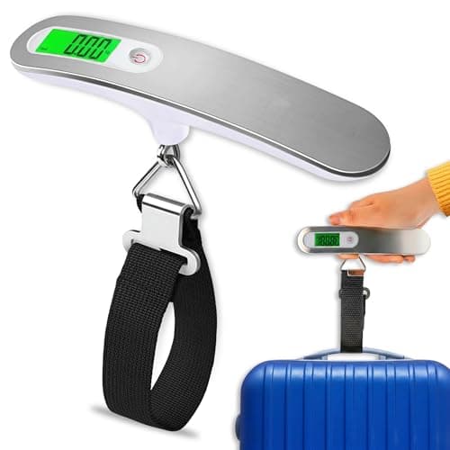 TB1 Products Digital Luggage Scale – High Weight Capacity Suitcase Weighing Scale with Backlit LCD Display, Tare Function & 4 Unit Modes (g/kg/lb/oz) – Portable Travel Baggage Weight Scale