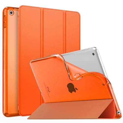 MoKo Smart Case for iPad 9th/8th/7th Gen 2021/2020/2019, Orange
