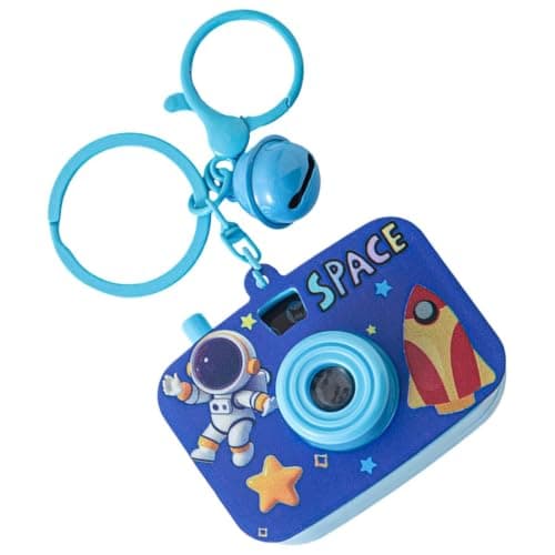 Camera Projector Keychain Space Astronaut LED Projector Backpack Decor