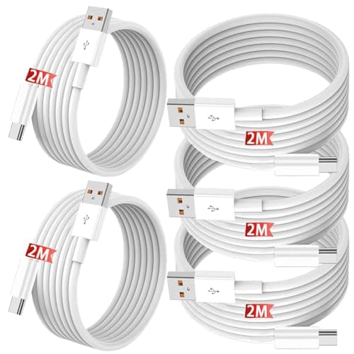 IZYUF USB A to USB C Fast Charging Cable, 5 Pack(2M x 5)