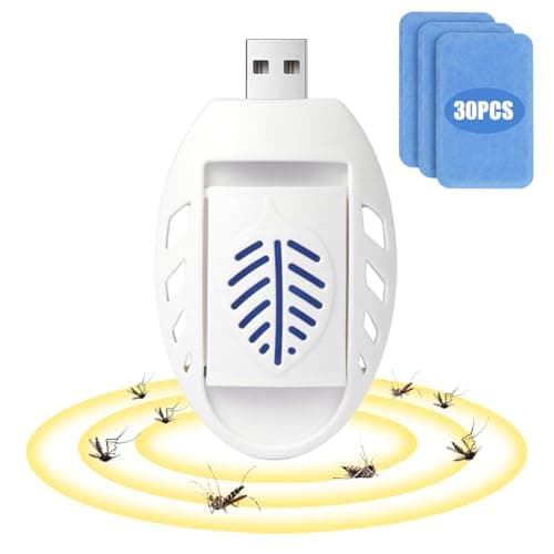 AOOWU USB Mosquito Repellent Plug In Mosquito Killer, Indoor Insect Repellent with 30 Mosquito Repellent Tablets, Mosquito Killer, Summer Sleep Insect repellent