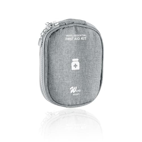 Tabanzhe First Aid Kit Bags-Empty Medicine Pouches Portable Travel Medical Pill Bags First Aid Emergency Organizer Bags for Outdoor Camping Hiking Holiday Travel(Grey)