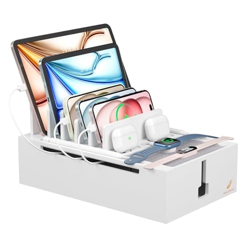 Pezin & Hulin Bamboo Charging Station for Multiple Devices White