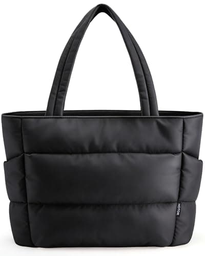 HOTOR Tote Bag for Women, Large Foldable Travel Shoulder Bag with Pouch