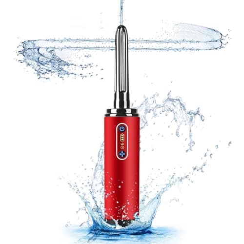 Enema Anal Douche,Enemas-Douches for Men and Women Colon Cleanse,Electric Anal Cleaner Kit,Anti Backflow Shower Enema Bulb,Rotation-Spray Two Douching Modes,External Water Supply
