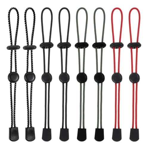 8 Pack Backpack Hiking Stick Holders, Backpack Accessories Gear Bungee Cord, Stick Holder Elastic Rope Fasteners Lanyard Fixing Buckle for Trekking Pole Walking Camping Equipment (4 Colors)