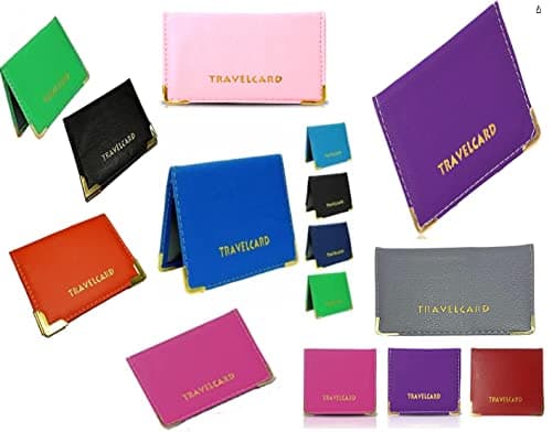 V-VAPE Travel Oyster Card Bus Pass Holder Wallet Rail Card Cover CASE (Maroon)