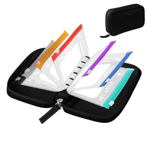Pill Pouches for Travel Waterproof Tablets Organizer Case