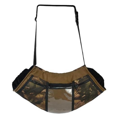 Camo Hunting Hand Warmer Pouch, Polar Fleece Warm Hand Muff Insulated Hunter Hands Warming Pouch Camouflage Hunting Gear with Phone Touchscreen for Men Women Hiking Camping Ice Fishing Cold Protection