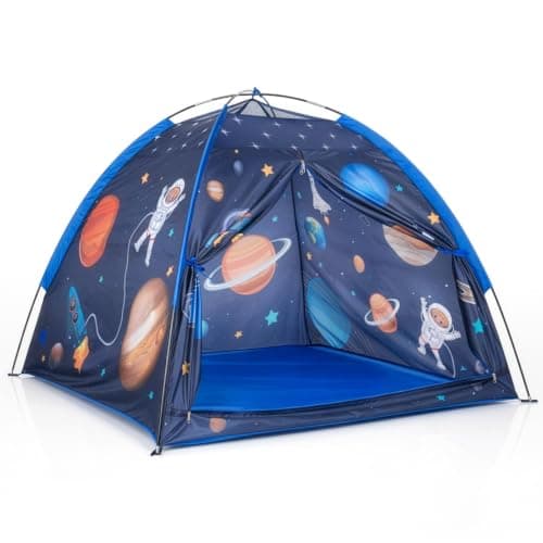 EVERGOODS Kids Play Tent Castle with Glow Stars for Boys & Girls