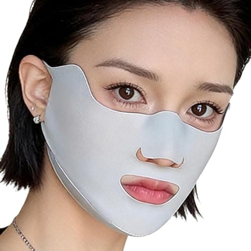 Sun Protection Face Cover | Breathable UPF50+ Sunscreen Masque - with Ear-loop Sun Face Masque - for Bike Riding Running Hiking Golf Fishing Work Construction Beach Outdoor Summer