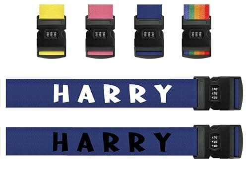 Lockable Personalised Luggage Strap for Suitcases Travel Belt Tag 0