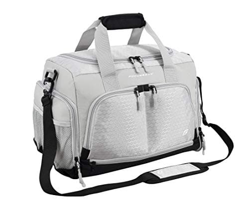 Ultimate 2.0 Gym Bag - Durable Travel Bag Designed by Crowdsource with 10 Handy Compartments Including a Water Resistant Carry Case, Silver, Small (15"), Holdall