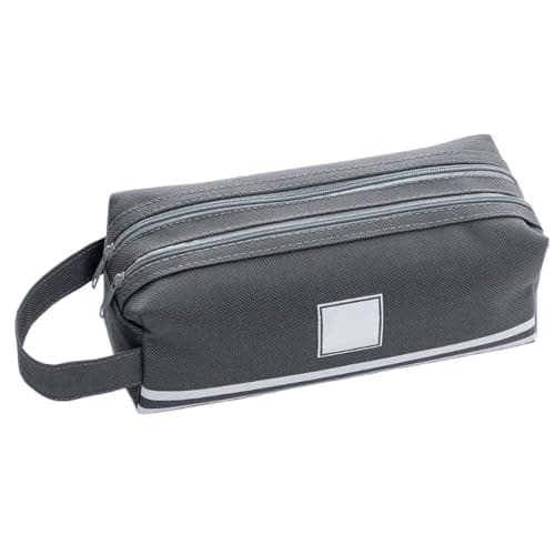 Pencil Cases For Students, Double-Layered Stationery Organizer Pouch